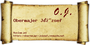 Obermajer József névjegykártya