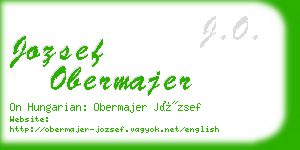 jozsef obermajer business card